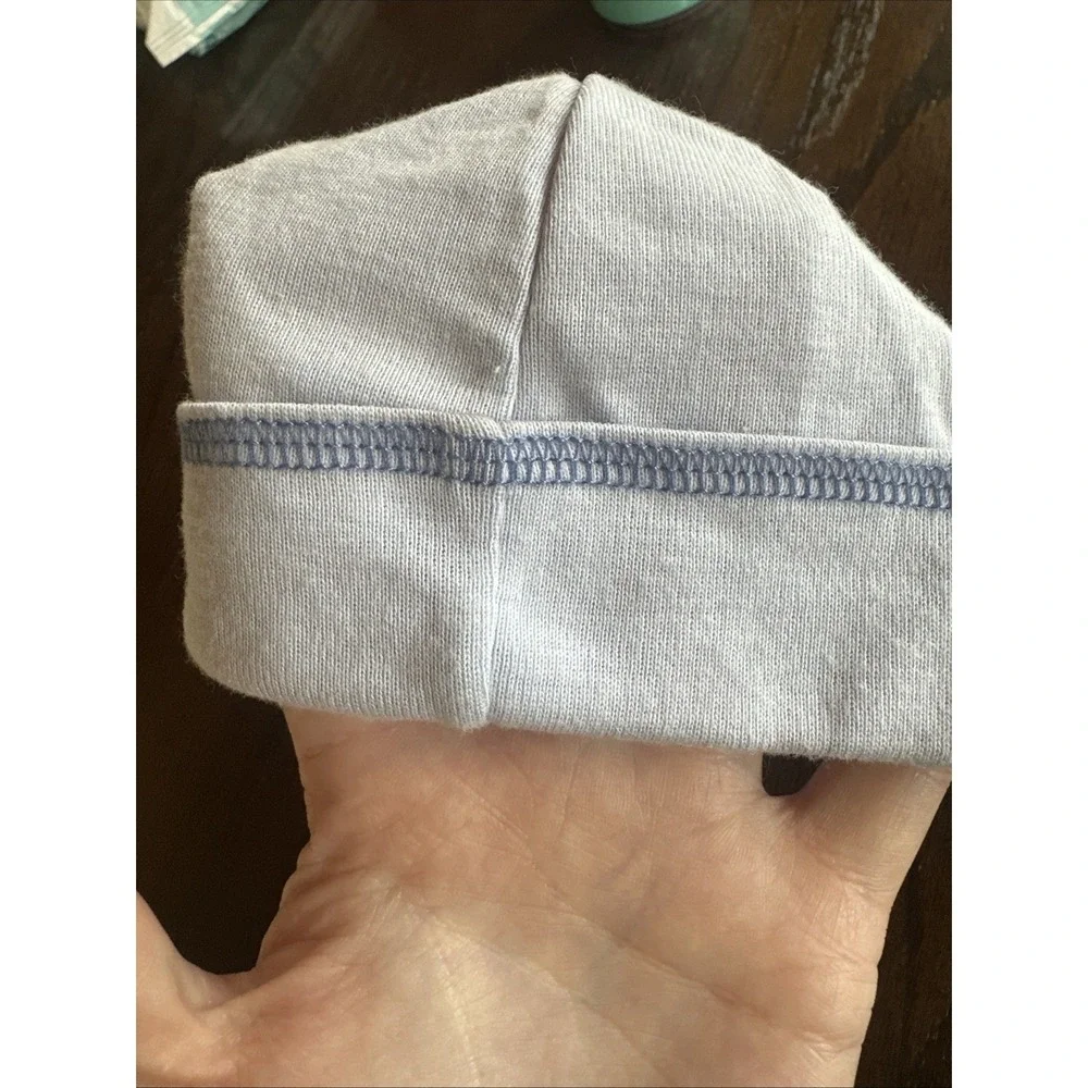 Gymboree Baby Girl Hat 6-12 Months Blue With A Flower Detail